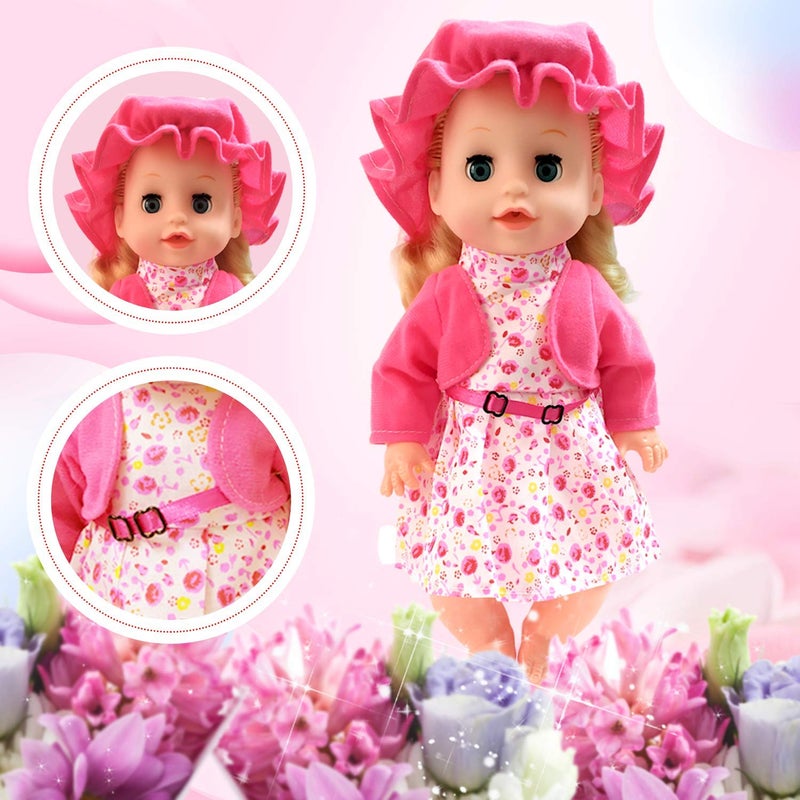 ARTST Doll Clothes,12 inch Baby Doll Clothes[6 Sets](Include 4 Hats + 1 Bowknot ) for 10/11/12 inch Baby - Image 5